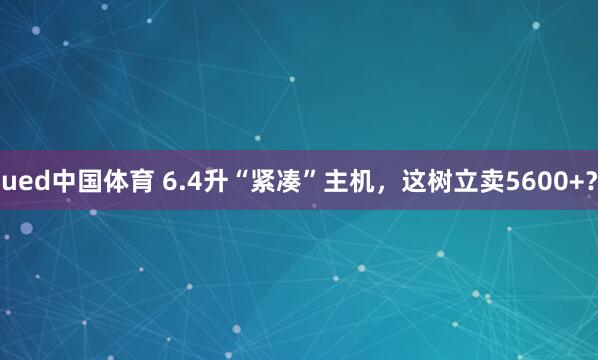 ued中国体育 6.4升“紧凑”主机，这树立卖5600+？