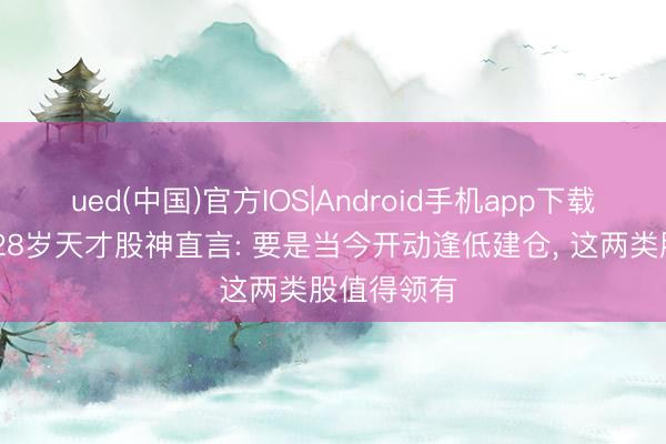 ued(中国)官方IOS|Android手机app下载入口 北京28岁天才股神直言: 要是当今开动逢低建仓， 这两类股值得领有