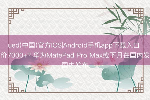 ued(中国)官方IOS|Android手机app下载入口 订价7000+? 华为MatePad Pro Max或下月在国内发布