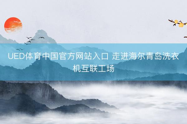 UED体育中国官方网站入口 走进海尔青岛洗衣机互联工场