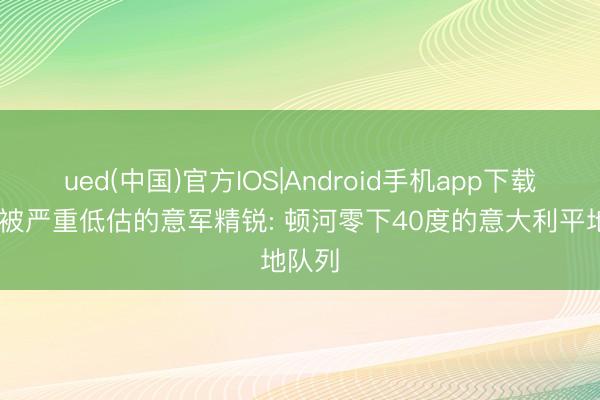 ued(中国)官方IOS|Android手机app下载入口 被严重低估的意军精锐: 顿河零下40度的意大利平地队列