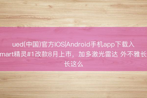 ued(中国)官方IOS|Android手机app下载入口 smart精灵#1改款8月上市,加多激光雷达 外不雅长这么