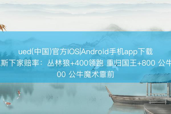 ued(中国)官方IOS|Android手机app下载入口 福克斯下家赔率:丛林狼+400领跑 重归国王+800 公牛魔术靠前